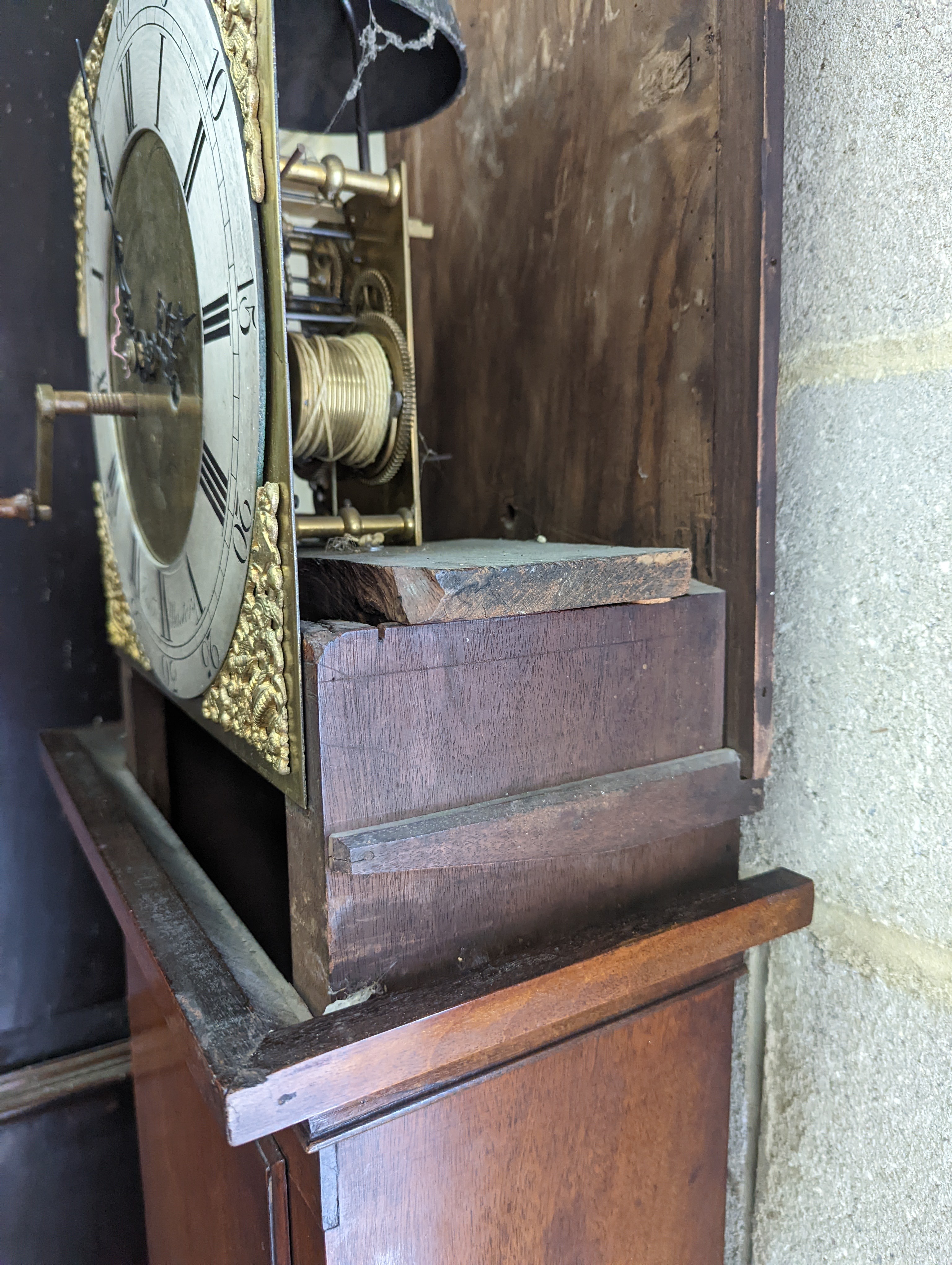 A George III mahogany 8 day longcase clock, marked John Masters, height 196cm